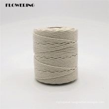 Custom Manufactured Wholesale Cotton Rope Fashion 3mm X 100m Natural